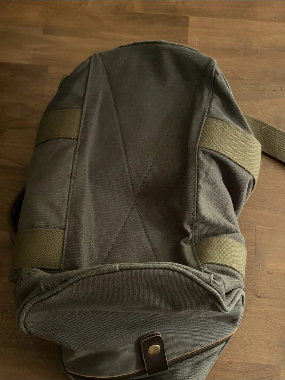 Lake & Trail Heavy Duty Canvas Duffel Bag - Olive Drab Green Weekender